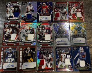 ALL NUMBERED FOOTBALL CARDS AUTO & PATCHES