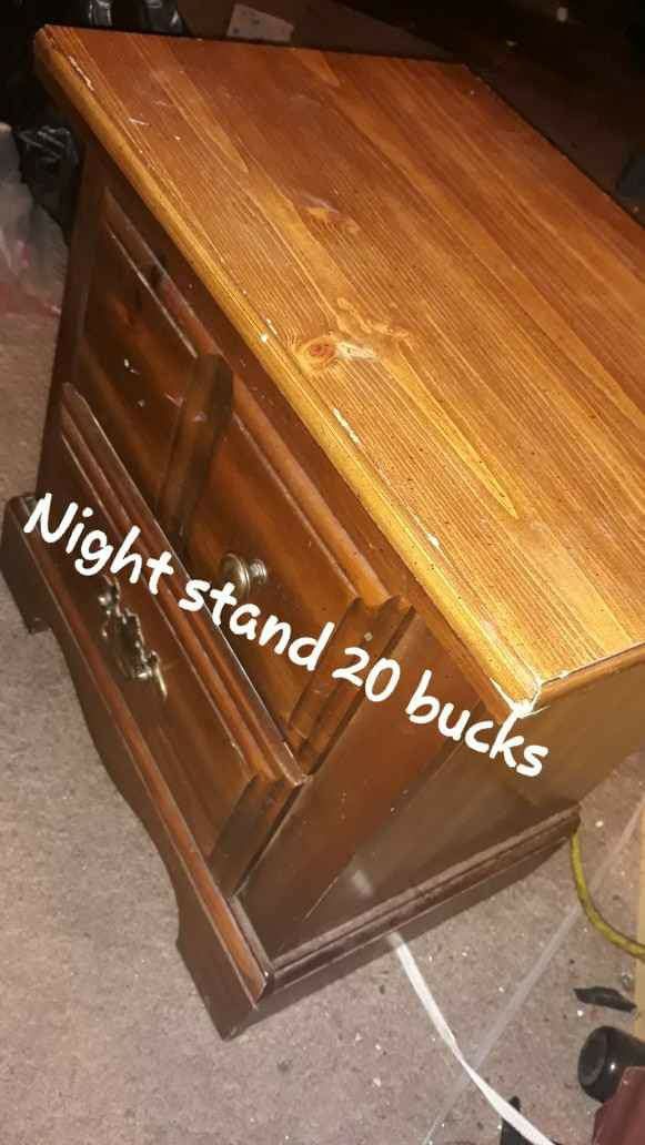 Vacuum cleaner and a night stand