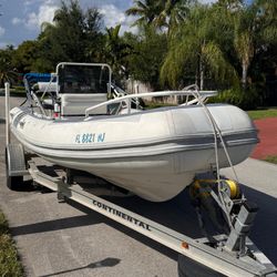 2003 Novurania Inflatable boat With Trailer