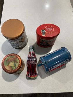 Used Vintage Original Coca Cola Tins