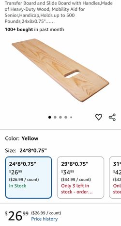 Transfer board and slide board with handle