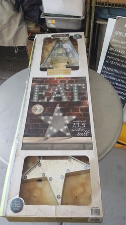 Apothecary & Company 4-piece Metal LED Marquee Sign