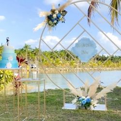 Round Wedding Backdrop For Sale - 7 ft