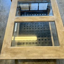 Solid Wood Coffee Table And A Side Table 