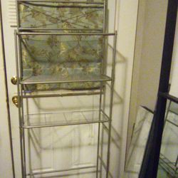 Silver Metal Rack 3 Rows 