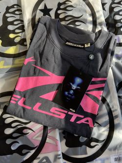 Hellstar Classic Gel Tee ‘Black/Pink’