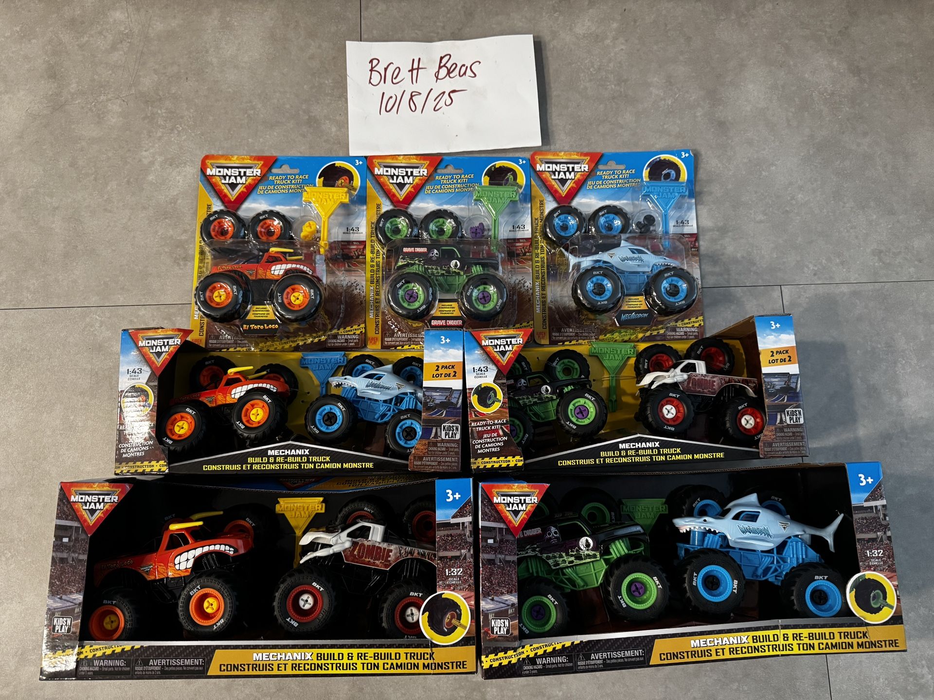 Monster Jam Mechanix Sets
