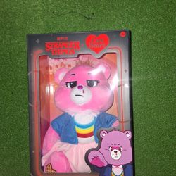 Netflix Care Bears x Stranger Things Cheer Bear as Eleven 12" PLUSH NEW In BOX