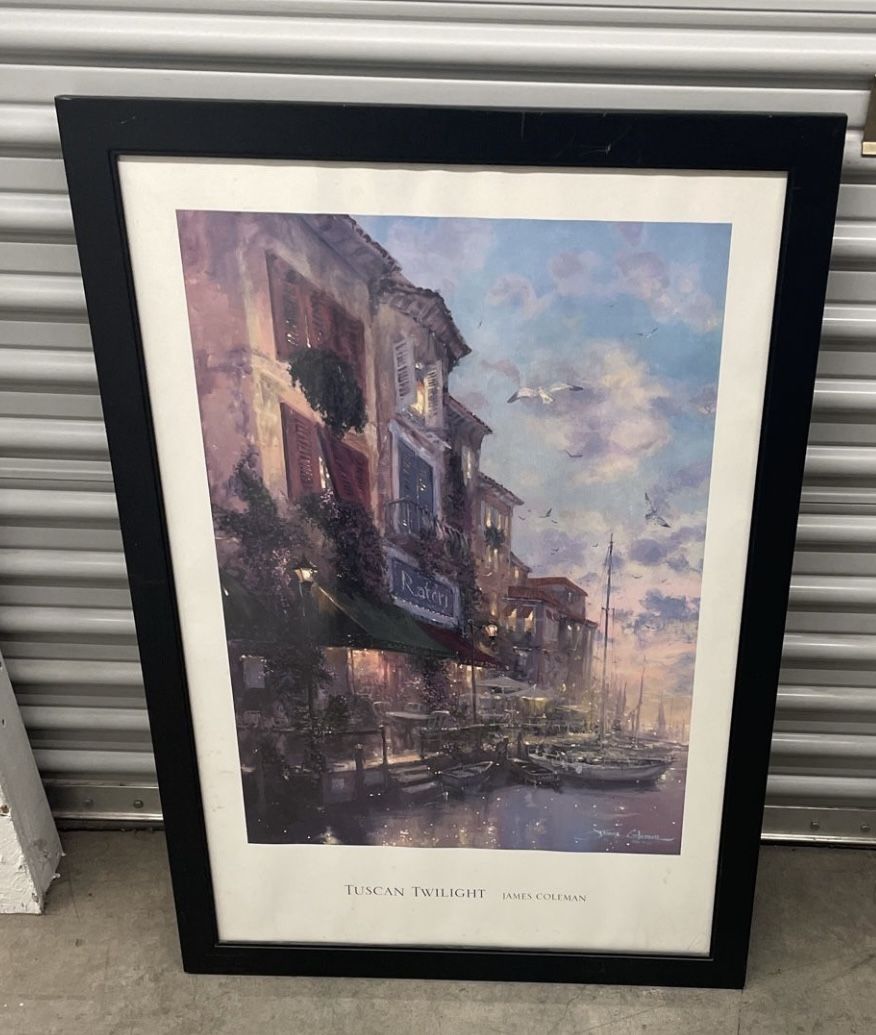 Tuscan Twilight by James Coleman Landscape Art Print 27”x39”
