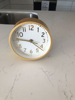 Gold accented clock from target