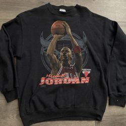 Vintage Sweater Salem Sportswear Michael Jordan Crewneck Large Sweatshirt 90s