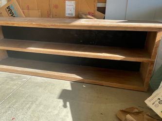 Wooden Low Profile Media Console
