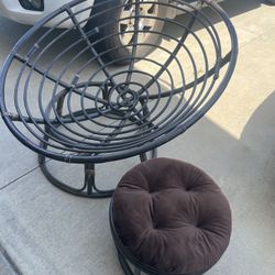 Papasan Foot Stool Ottoman Frame 