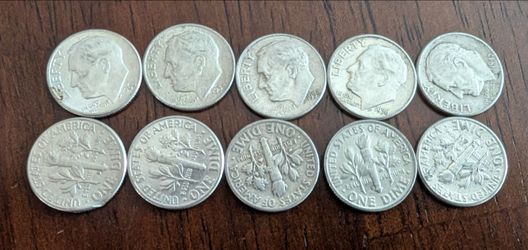 Silver Roosevelt Dimes