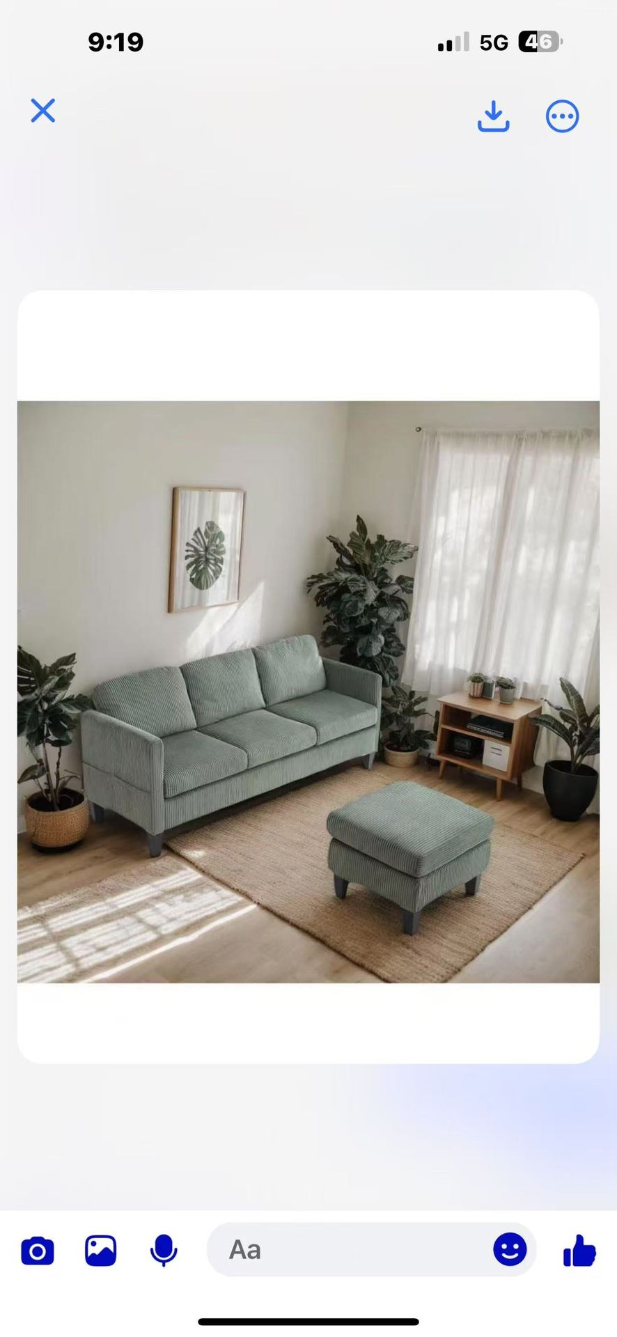 L Shaped Sofa $150
