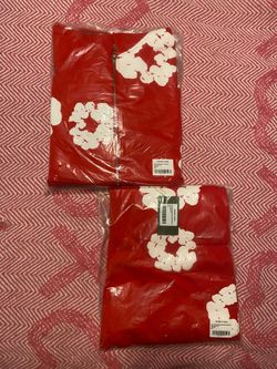 Red Denim Tear Set