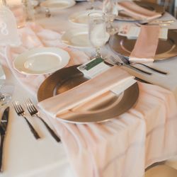 Satin Cloth Napkins Blush - (125-150 Pieces)