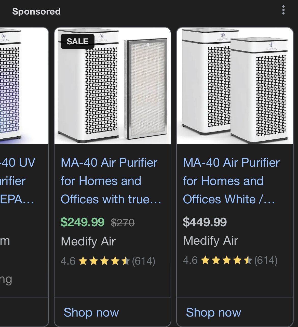 Medify MA-40 Air Purifier with True HEPA H13 Filter (AIR PURIFIER)