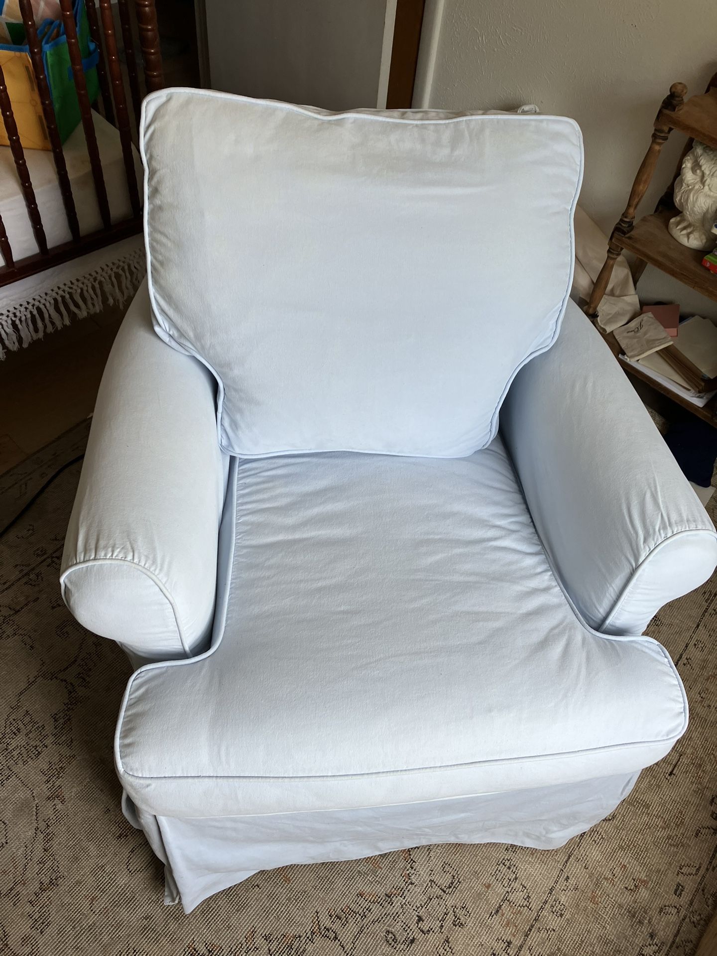 room restoration hardware baby glider
