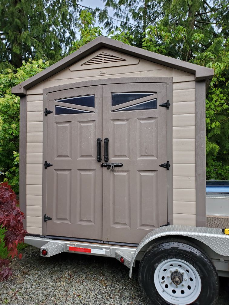 8x6 ft. Costco garden shed.