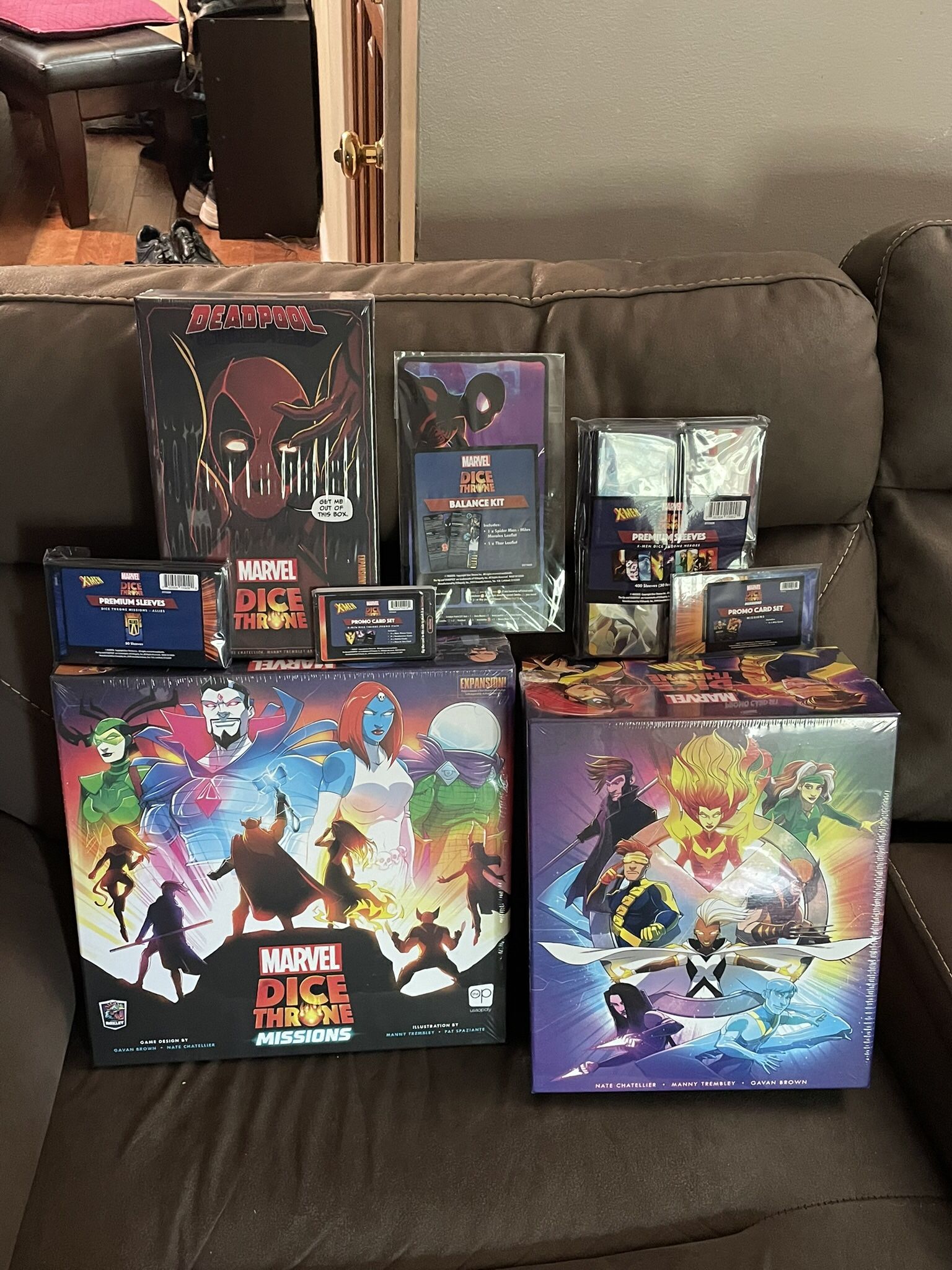 *NEW* Marvel Dice Throne X-Men Kickstarter Bundle + Missions + Deadpool + Sleeves + Promos