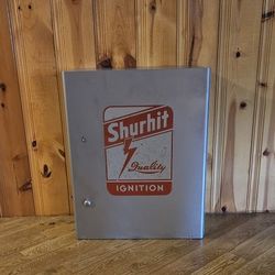 Vintage  Shuhit Metal Garage Cabinet.
