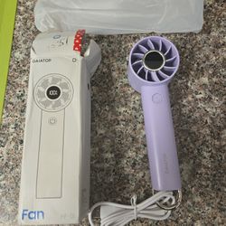 Portable Handheld Fan With Flashlight