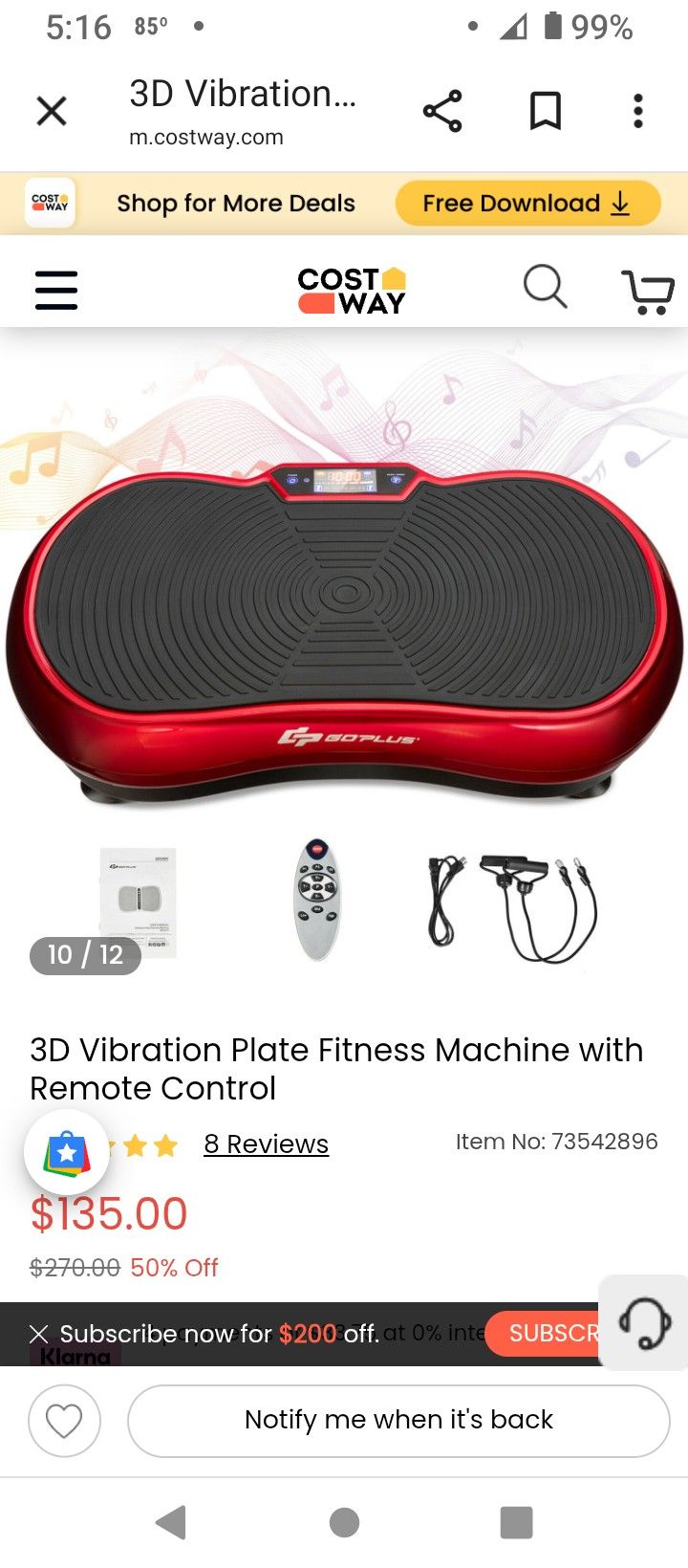 Vibration Plate Exercise Machine
