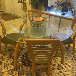 DINING TABLE and CHAIRS 