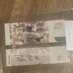 2002 Topps Ten Autograph #TTA-BB Barry Bonds 