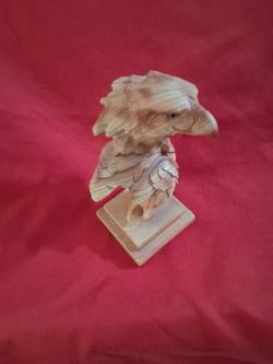 Eagle 3 1/2" Tall Hand Carved