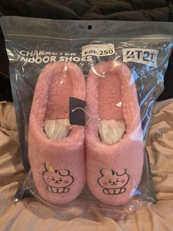 BTS 21 COOKY SLIPPERS SIZE  7:5 BRAND  NEW