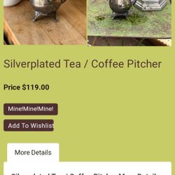 Silver-plated Coffe/ Tea Picher