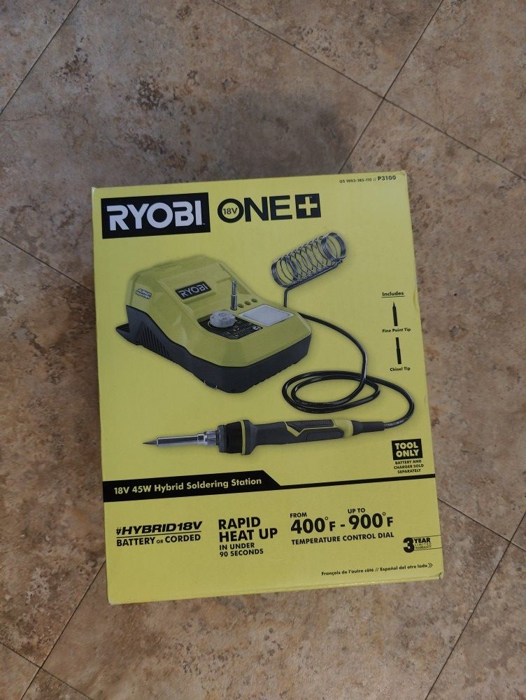 Ryobi P3100 18v 45w Soldering Station (Tool Only) New !!!