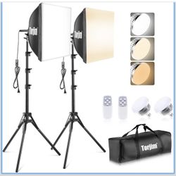 Softbox Photography Lighting Kit, 16'' x 16'' Professional Softbox Lighting Kit