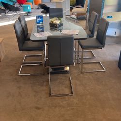 C.H Dining Set 7 Pcs 2,999 ( C.H Table $1,999) (C.H Chairs $299/ea) 