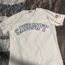 Cavempt white cotton tee shirt Size Small(measurements provided in pictures) 10/10 condition, worn once no flaws at all. Made in Japan Authentic 