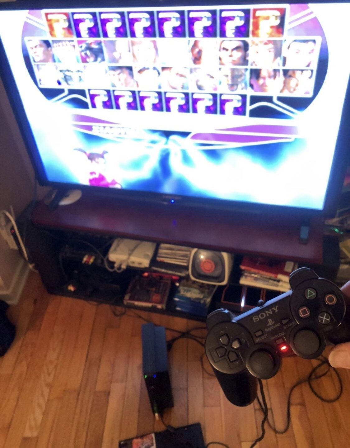 PlayStation 2 Ps2 Fat W/ King Of Fighters 99 Dream Match + Tekken