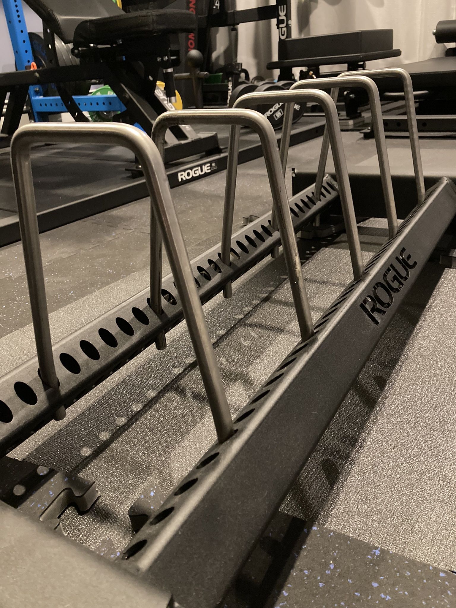 Rogue Fitness Horizontal Plate Rack 3.0 Bumper Cart Plate Storage