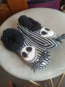 Jack Skellington Slipper Socks
