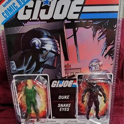 Duke and Snake Eyes w/Comic (Page Punchers: G.I. Joe) 3" 2-Pack - McFarlane Toys