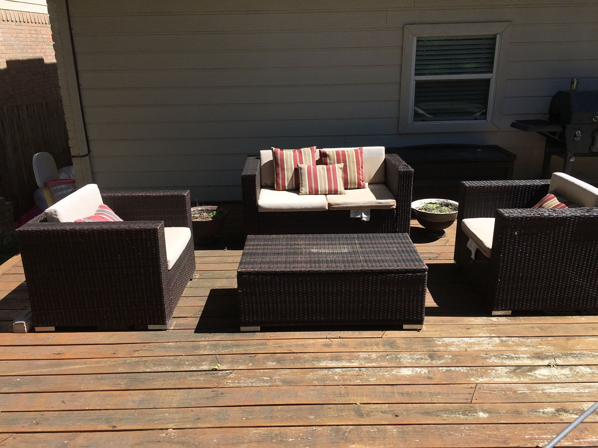 Chocolate Deck or patio furniture