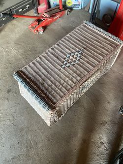 Wicker Toy Box 