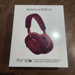 New And Sealed - Bowers and Wilkins Px7 S2e headphones (limited edition Ruby red)