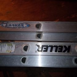 Keller/Werner Aluminum Ladders 25/28 Ft 