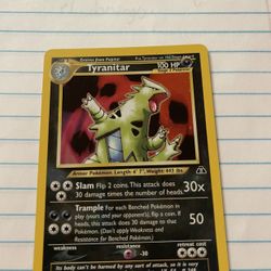 Tyranitar 12/75 Halo Good Condition 