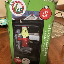 CHRISTMAS. The Grinch Car Buddy Airblown Inflatable 3 FT. Tall, Car Adapter, Dec