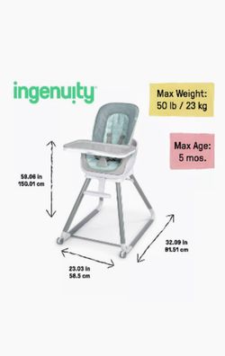 Baby high chair and vibration