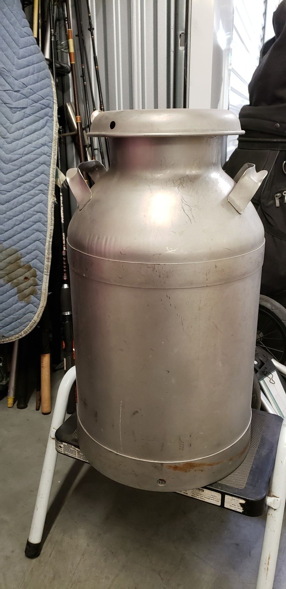 Stainless steel 5 gallon old milk can