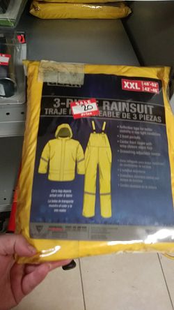Rain suit xxl 3 pieces